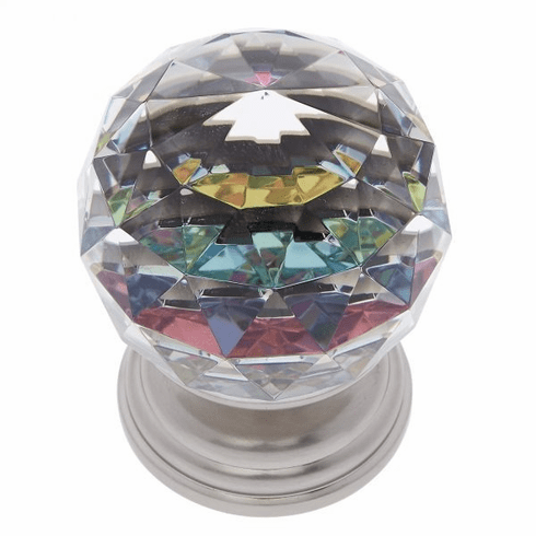 JVJ 38946-D 50 mm Round Prism Knob Satin Nickel