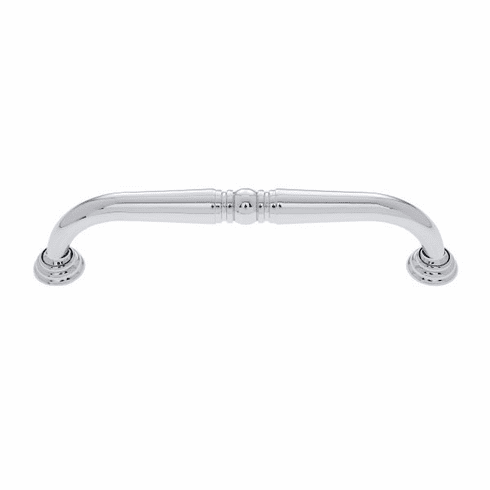 JVJ 39926 Colonial Collection Polished Chrome Finish 8" c/c Colonial Refrigerator Pull with Rosettes