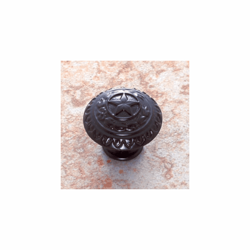 JVJ 41520 Lone Star Collection Oil Rubbed Bronze Finish 1-3/8" 'Texas Star' Knob