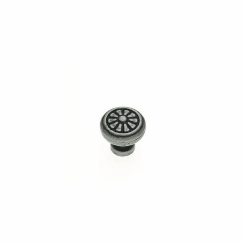 JVJ 41813 Bedrock Collection Rustic Nickel Finish 32 mm Scalloped Round Knob