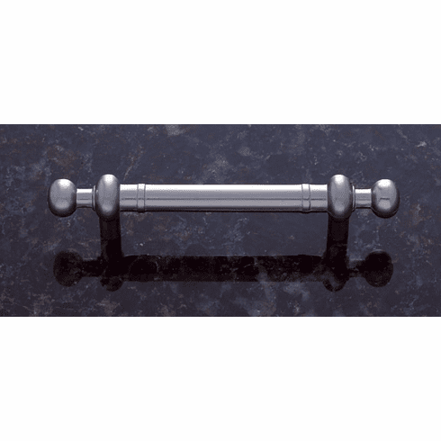 JVJ 42246 Vintage Collection Satin Nickel Finish 3” c/c (4-9/16" OA) Pull w/Beads