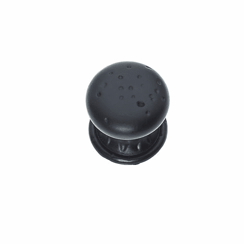 JVJ 42720 Pompeii Collection Oil Rubbed Bronze Finish 1-3/8” Pitted Mushroom Knob with Round and Square Back Plates