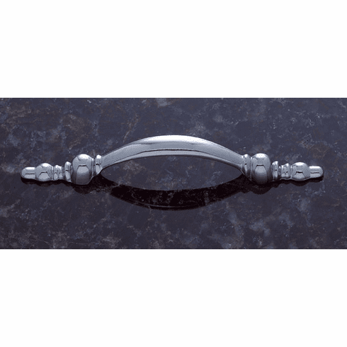 JVJ 43026 Vintage Collection Polished Chrome Finish 3” c/c (5-1/16" OA) Bowed Bead Footed Pull