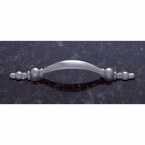 JVJ 43046 Vintage Collection Satin Nickel Finish3” c/c (5-1/16" OA) Bowed Beaded Foot Pull