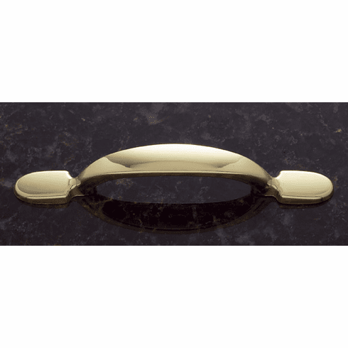 JVJ 44837 Polish Brass Finish 3 C/C Pull 5  OA, Composition Zamac