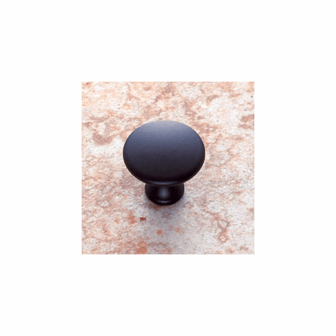 JVJ 45114 Vintage Collection Matte Black Finish 1-1/4” Flat Mushroom Knob