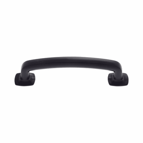 JVJ 45414 Newport Collection Matte Black Finish 96 mm c/c Traditional Pull with Square Feet