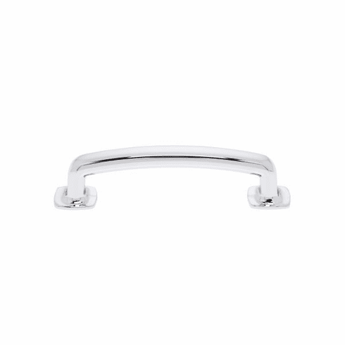 JVJ 45426 Newport Collection Polished Chrome 96 mm c/c Traditional Pull with Square Feet