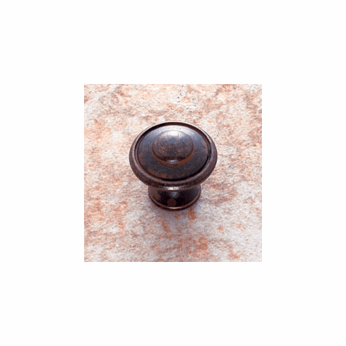 JVJ 46349 Lone Star Collection Rust Finish 1-3/16” Large Button Knob