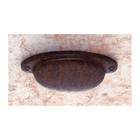 JVJ 46649 Rust Finish 2  C/C Smooth Cup Pull, Composition Zamac