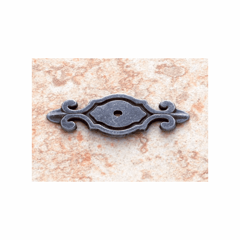 JVJ 46722 Lone Star Collection Iron Finish 3” Deco Back Plate for Knob