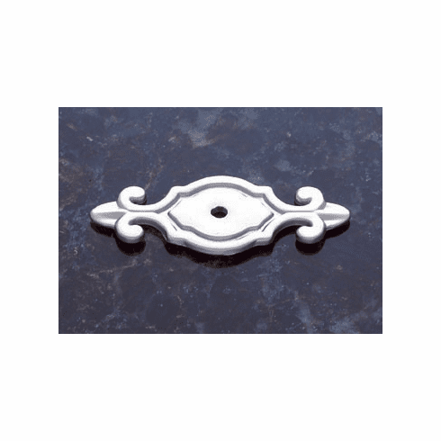 JVJ 46746 Classic Collection Satin Nickel Finish 3” Deco Back Plate for Knob