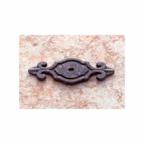 JVJ 46749 Lone Star Collection Rust Finish 3” Deco Back Plate for Knob