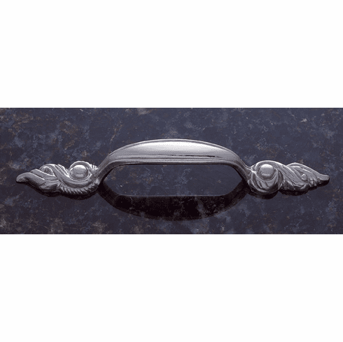 JVJ 46846 Vintage Collection Satin Nickel Finish 96 mm c/c (6-1/4" OA) Leaf Pull