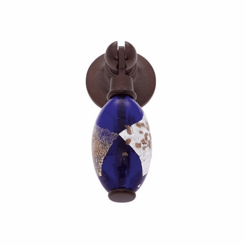 JVJ 47712-D 30 mm Blue Pendant Pull Old World Bronze