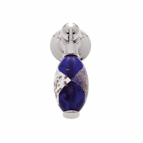 JVJ 47714-D 30 mm Blue Pendant Pull Polished Nickel