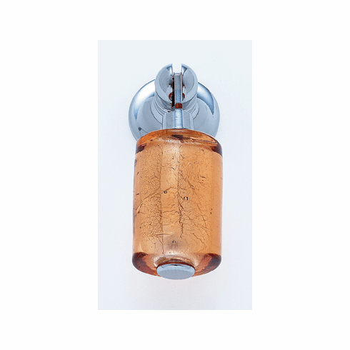 JVJ 48626 Murano Collection Polished Chrome Finish 30 mm Gold Pendant Drop Pull, Glass and Solid Brass