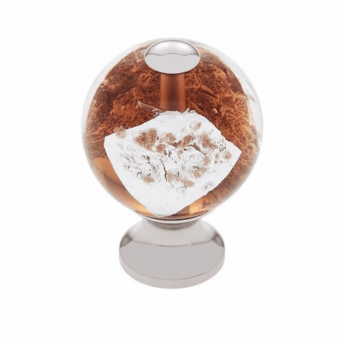 JVJ 49314-D 30 mm Orange Knob Polished Nickel