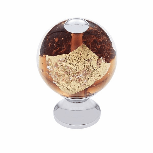 JVJ 49326-D 30 mm Orange Knob Polished Chrome