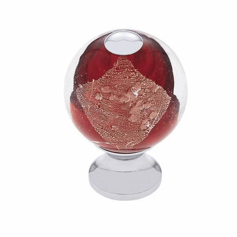 JVJ 49726-D 30 mm Red Knob Polished Chrome