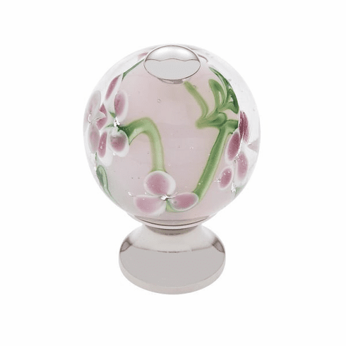 JVJ 49914-D 30 mm Clear Knob Polished Nickel