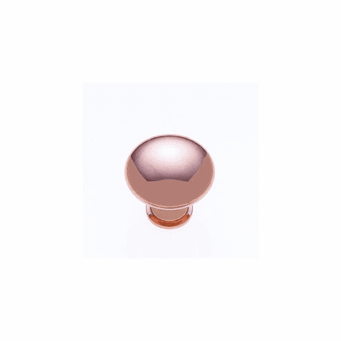 JVJ 50547 Copper Finish 1 " Zamac Mushroom Knob, Composition Zamac