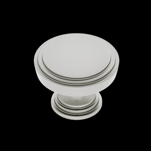 JVJ 52046 Manior Collection Satin Nickel Finish 36 mm Knob, Solid Brass