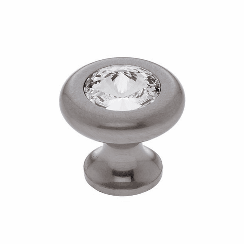 JVJ 52946-D 30 mm Half-Diamond Cut Knob Satin Nickel