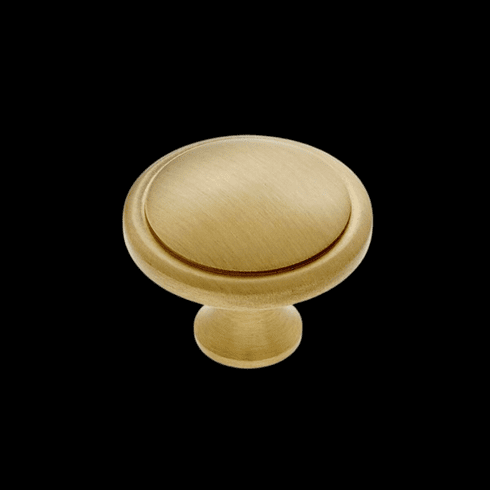 JVJ 53104 Chalet Collection Satin Brass Finish 32 mm Knob, Solid Brass