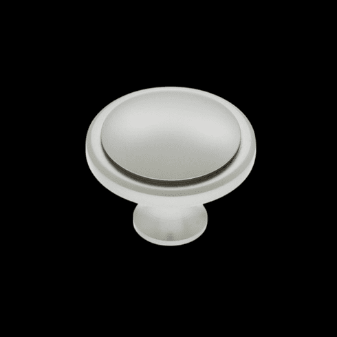 JVJ 53146 Chalet Collection Satin Nickel Finish 32 mm Knob, Solid Brass..