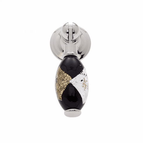 JVJ 53414-D 30 mm Black Pendant Pull Polished Nickel
