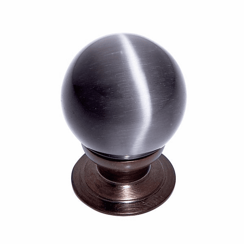 JVJ 54012-D 30 mm Grey Cat's Eye Knob Old World Bronze