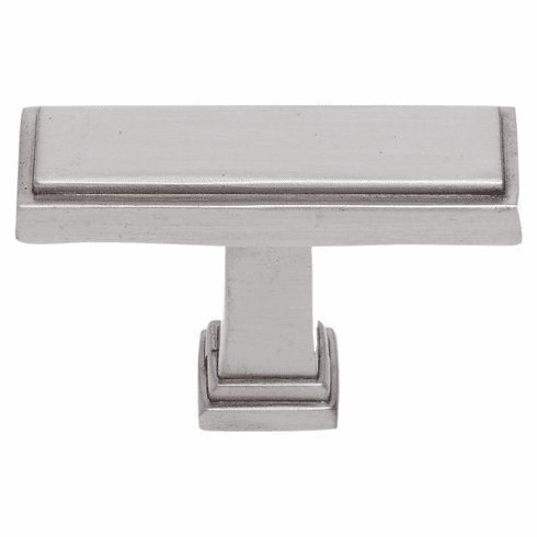 JVJ 55546 Marquee Collection Satin Nickel Finish 1-1/2" Rectangle Transitional Knob