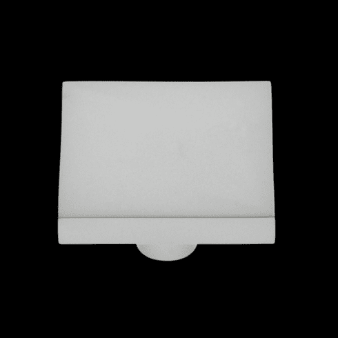 JVJ 56446 Plateau Collection Satin Nickel Finish 40 mm Square Knob, Solid Brass