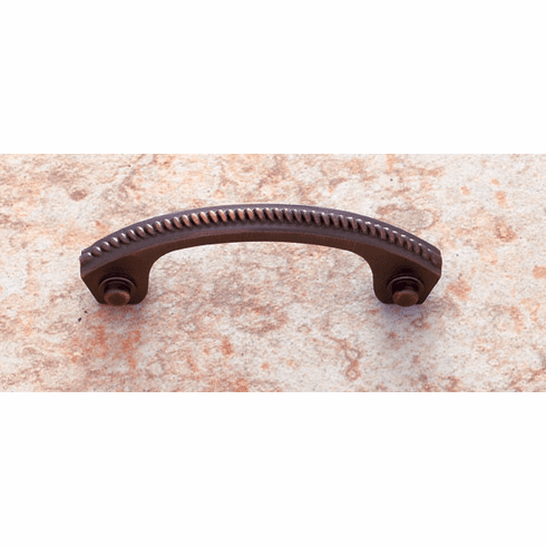 JVJ 57112 Classic Collection Old World Bronze Finish 3” c/c Rope Pull, Solid Brass