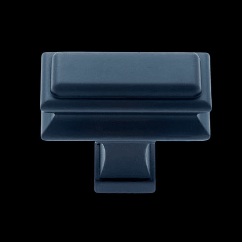 JVJ 59114 Monumental Collection Matte Black Finish 48 mm Transitional Rectangle Knob, Zmac