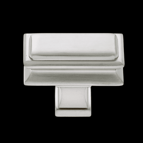 JVJ 59146 Monumental Collection Satin Nickel Finish 48 mm Transitional Rectangle Knob, Zmac