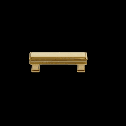 JVJ 59204 Monumental Collection Satin Brass Finish 96 mm c/c Transitional Pull, Zmac