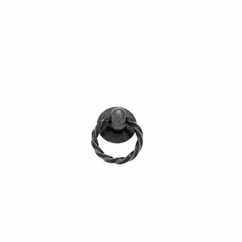 JVJ 64422 Iron Finish Twisted Wire Ring Pull - With Stop, Composition Zamac