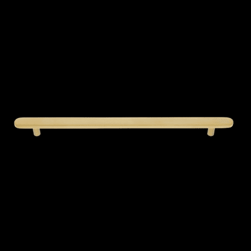 JVJ 64904 Plateau Collection Satin Brass Finish 256 mm Flat Oval Pull, Solid Brass