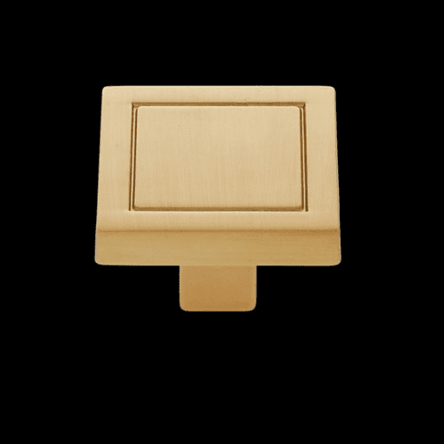 JVJ 65704 Minimalista Collection Satin Brass Finish 32 mm Square Knob