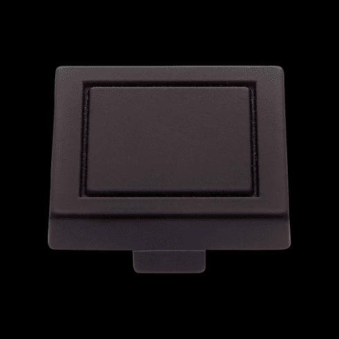 JVJ 65714 Minimalista Collection Matte Black Finish 32 mm Square Knob