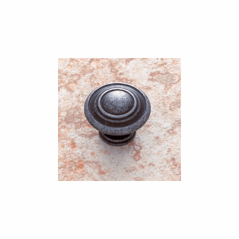 JVJ 66222 Lone Star Collection Iron Finish 1-1/4" Ringed Knob