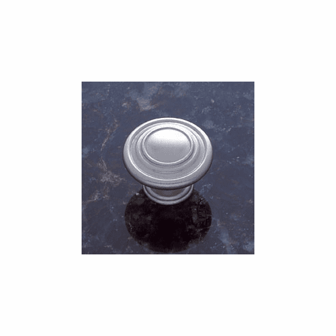 JVJ 66246 Vintage Collection Satin Nickel Finish 1-1/4" Ringed Knob