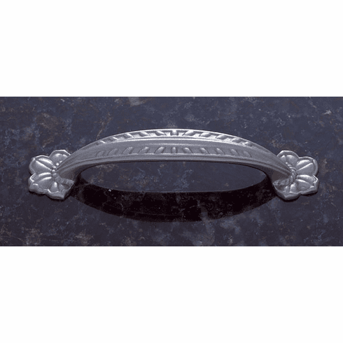 JVJ 66346 Vintage Collection Satin Nickel Finish 96 mm c/c (4-15/16" OA) Leafed Edge Pull