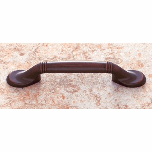 JVJ 66412 Vintage Collection Old World Bronze Finish 3” c/c (5-3/16" OA) Footed Pull