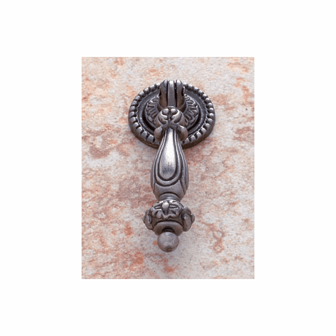 JVJ 66550 Antique Nickel Finish-3 Drop Pull W/Back Plate, Composition Zamac