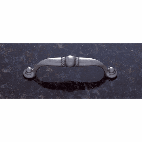 JVJ 68146 Vintage Collection Satin Nickel Finish 96 mm c/c (4-5/16" OA) Pull w/Bead and Beaded Foot