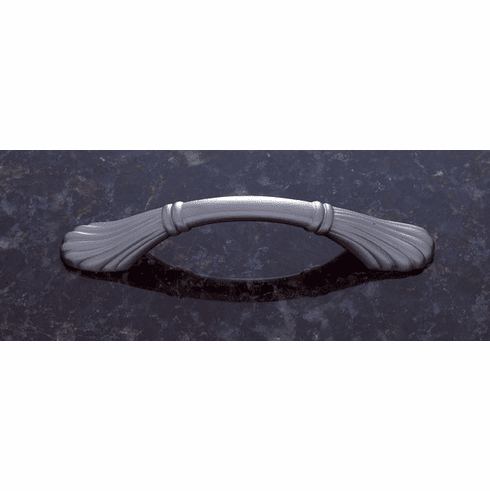 JVJ 68246 Vintage Collection Satin Nickel Finish 96 mm c/c (5" OA) Scalloped Footed Pull