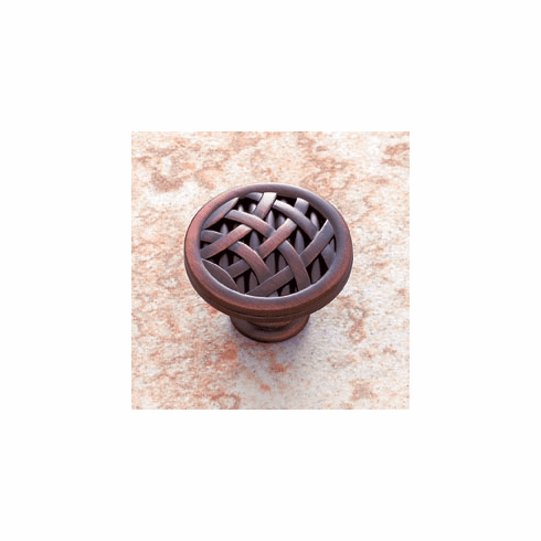 JVJ 69212 Vintage Collection Old World Bronze Finish 1-1/2" Crisscross Knob